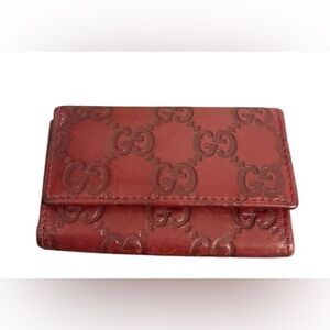 Gucci Red Guccissims Leather 6
Key Holder $359 retail